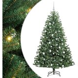  Umjetno božićno drvce s nogom Zelena 180 cm PVC i metal | shoptok.hr