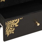  Noćni ormar s ladicama Crna 50 x 33 x 62 cm Čvrsto drvo manga | Eponuda.com