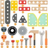  Drvena radionica za decu, sto sa alatom – ECOTOYS | Eponuda.com