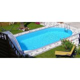 Steinbach bazen styria pool set oval 737 x 360 x 150 cm - modra Cene