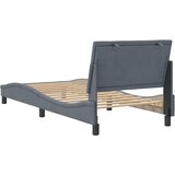  Okvir za krevet bez madraca Hanko tamnosivi 90x200 cm baršunasti | shoptok.hr
