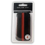 torbica LIC020 črn z rdečo črto za iphone 4