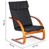 Modern Home Stolica za ljuljanje walnut black | ePonuda.com