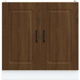 vidaXL Osnovna omarica za umivalnik Kalmar rjavi hrast 80x46x81,5 cm | Shoptok.si