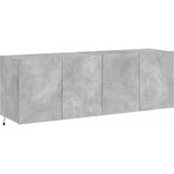  Zidni TV ormarići s LED svjetlima 2 kom boja betona 60x35x41 cm | Eponuda.com