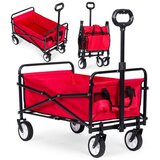 MULTIGARDEN Sklopiva kolica za plažu 48X90cm Red, | ePonuda.com