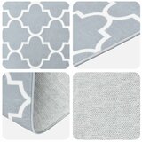  Traka za tepih ORIZ 1150 gsm Siva i bijela - Siva i bijela 100 x 250 cm | shoptok.hr