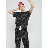 Koton Pajama Set - Black - Graphic Cene