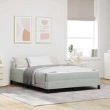 Box Postelja z vzmetnico z vzmetnico Svetlo siva 160 x 210 cm blago, (5000128106) | Shoptok.si