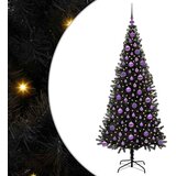  Božićno drvce Crna 180 cm PVC | shoptok.hr