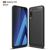 Mobiline gel etui carbon črni neprosojni za samsung galaxy A70 A705 | Shoptok.si