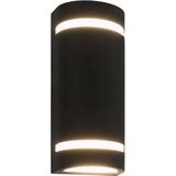  Zunanje stenske svetilke 2 kosa 35 W črne polkrožne, (20770002) | Shoptok.si