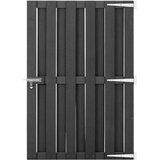 vidaXL vrtna vrata wpc 100x150 cm siva | Shoptok.si