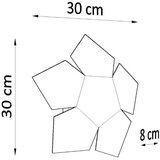  Stenska svetilka PENTA črna, (21347412) | Shoptok.si