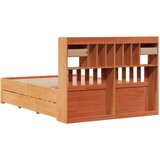  Krevet s regalom za knjige bez madraca 150x200 cm od borovine | shoptok.hr
