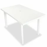  Vrtni stol od plastike bijeli 126 x 76 x 72 cm