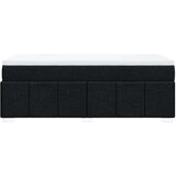 vidaXL Krevet s oprugama i madracem crni 100 x 200 cm od tkanine | shoptok.hr