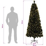  Svjetlovodno božićno drvce 210 cm 24 LED lampica Topla bijela Slike