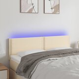  LED uzglavlje krem 144x5x78/88 cm od tkanine | shoptok.hr