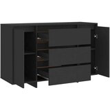  Komoda s 3 ladice crna 120 x 41 x 75 cm od iverice | shoptok.hr