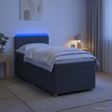  Boxspring krevet s madracem Tamnosiva 90 x 190 cm Tkanina - Tamnosiva 90 x 190 cm Dizajn linija | shoptok.hr