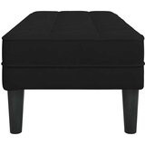  Klupa s jastukom Crna 113 x 57 x 39 cm Baršun | shoptok.hr