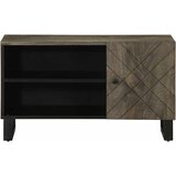 TV ormarić crni 80x33x46 cm od masivnog drva manga | Eponuda.ba
