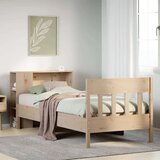  Krevet s regalom za knjige bez madraca 90x200 cm od borovine | shoptok.hr