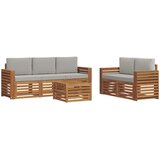  Set vanjskih sofa 6 kom. Prirodna i svjetlosiva | shoptok.hr