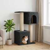  Mačje drvo s sisalnim postoljima za grebanje Tamnosiva 114 cm | shoptok.hr