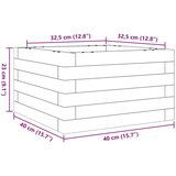  Vrtno cvetlično korito 40x40x23 cm impregnirana borovina | Shoptok.si