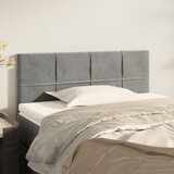  Uzglavlje svjetlosivo 100x5x78/88 cm baršunasto | shoptok.hr