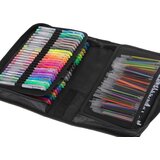 Ikonka KX5553 set gel olovaka 120 komada + 120 rezervnih punjenja &amp;ndash; torbica i bojanka Slike