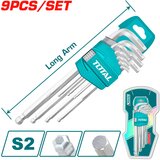 Total 9-dijelni set kuglični šesterokutni imbus ključ LONG / INDUSTRIAL (THT106291) | shoptok.hr