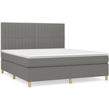  The Living Store Box spring postelja z vzmetnico temno siva 160x200 cm blago - Box Spring Postelja, (21449856) | Shoptok.si
