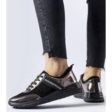 Gemre Black and grey leather Castelfidardo sneakers | ePonuda.com