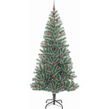vidaXL Umjetno božično drevo s snežno obloženimi vejicami in LED lučko | Shoptok.si