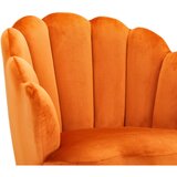 MID.YOU FOTELJ, oranžna, ekru les, tekstil | Shoptok.si