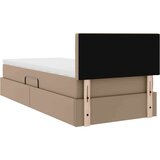  Postelja s shranjevanjem Kapučino 90 x 190 cm Umjetno usnje, (5000100257) | Shoptok.si