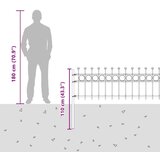  Ograda u obliku prstena Crna 200 x 130 cm | shoptok.hr