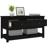  Stolić za kavu crni 102x49x55 cm od masivne borovine | shoptok.hr