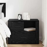 vidaXL Noćni ormar Crni hrast 60 x 36 x 45 cm Konstruirano drvo Cijene