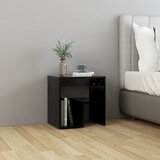 vidaXL Noćni ormarić crni 40 x 30 x 40 cm od iverice | shoptok.hr