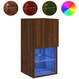 Maison Chic TV omarica - TV stojalo - Televizijska omarica z LED lučkami rjavi hrast 30,5x30x60 cm, (21702381) | Shoptok.si