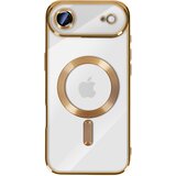 AVIZAR Ovitek za iPhone Air, združljiv z MagSafe, s kromiranim robom, Zlata, (5000189253) | Shoptok.si