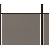 Sobna pregrada s 6 panela antracit 300 x 220 cm od tkanine | shoptok.hr