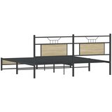  Metalni okvir kreveta bez madraca boja hrasta sonome 180x200 cm | shoptok.hr