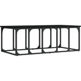  Stolić za kavu crni 100 x 50 x 35,5 cm od konstruiranog drva | shoptok.hr