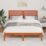  Krevetna konstrukcija s uzglavljem Vosak smeđa 120 x 190 cm | shoptok.hr