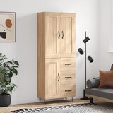 vidaXL Visoka komoda hrasta sonome 69 5x34x180cm od konstruiranog drva | shoptok.hr